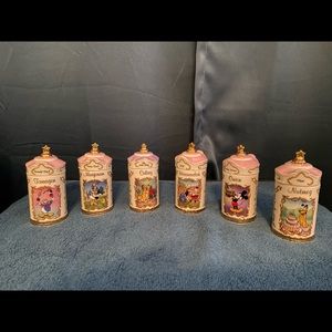 Disney C lenox collector spice jars
